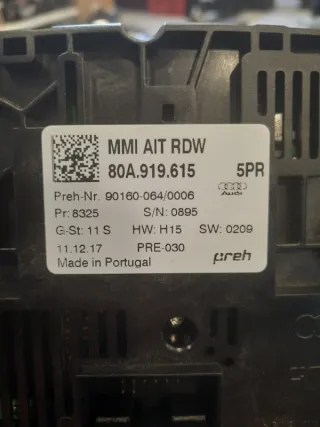80A9196155PR Панель управления mmi Audi Q5 1 Арт 2-931862, вид 5