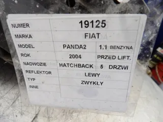  Фара левая Fiat Panda 2 Арт e12781415, вид 3