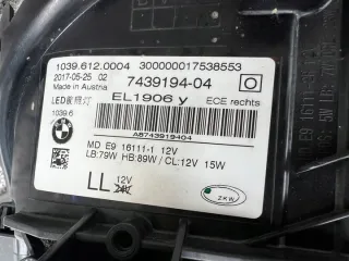 G30,G31 ,7439194-04 7439194-04 Фара правая BMW 5 G30/G31 Арт e12780759, вид 5