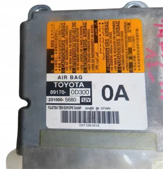 2011-2020 89170-0D300 Блок AirBag Toyota Yaris 3 Арт e12779728, вид 2