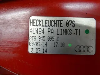 8T8945095E 17727812904 Фонарь задний левый Audi A5 (S5,RS5) 1 Арт e12773982, вид 5