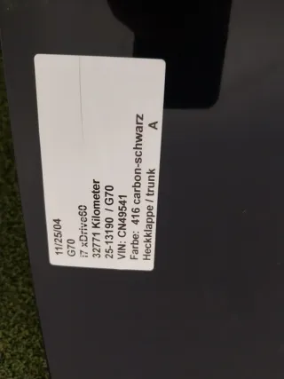  Крышка багажника (дверь 3-5) BMW 7 G70 Арт e12771798, вид 4