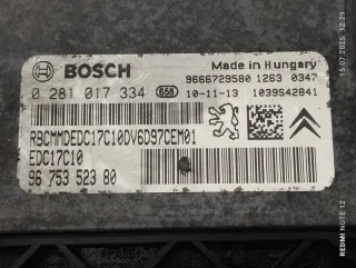 9675352380 0281017334 2012-18 Блок управления двигателем Peugeot Partner 2 Арт e12765716, вид 2
