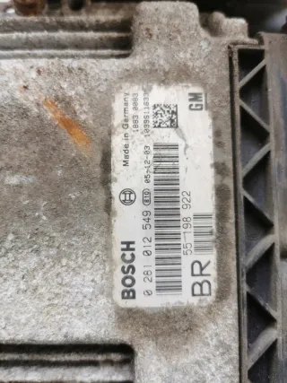 0281012549 55198922 Блок управления двигателем Opel Astra H Арт e12765290, вид 2
