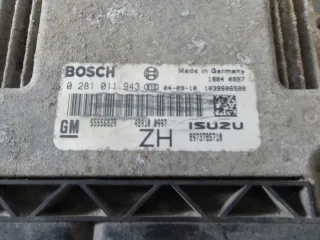 0281011943 Блок управления двигателем Opel Astra H Арт e12765289, вид 2