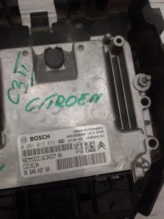 0281013872 9664843780 Блок управления двигателем Citroen C3 2 Арт e12762753, вид 2