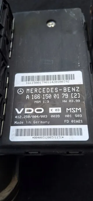 A1661500179 a1661500179 Блок управления двигателем Mercedes A W168 Арт e12728781, вид 3