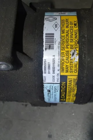 01139027 Компрессор кондиционера Renault Scenic 2 Арт e12723031, вид 3