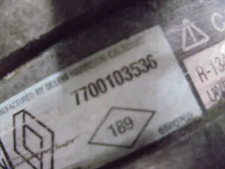 7700103536 Компрессор кондиционера Renault Megane 1 Арт e12722998, вид 8