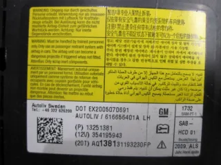 13251381 Подушка безопасности Opel Astra J Арт e12719948, вид 4
