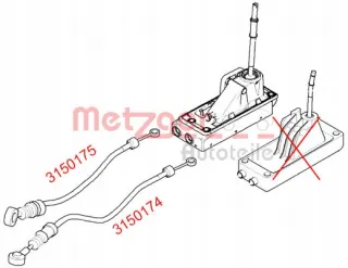 3150174 Трос кулисы КПП Mazda 2 DE Арт e12711581, вид 3
