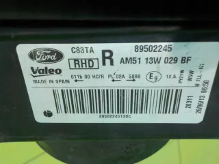 AM5113W029BF 89502245 Фара правая Ford C-max 2 Арт e12707359, вид 3