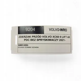 32234928 32296892 32234934 Бампер передний Volvo XC60 2 Арт e12706435, вид 5