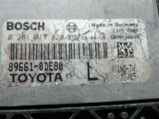 89661-0DE80 0281017820 Блок управления двигателем Toyota Yaris 3 Арт e12694087, вид 2