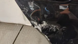 17A833056B Дверь задняя правая черная Volkswagen Jetta 7 Арт 20421295, вид 4