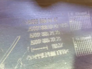 A22288002479999, A2228800147, A2228800247, A2228852125, A2228852225, 9 бампер mercedes-benz, мерседес бенц ( Mercedes S W222 Арт 312002PM, вид 12