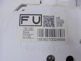 78100,SAA,G100 Щиток приборов (приборная панель) Honda Jazz 1 Арт AL15077868379, вид 2