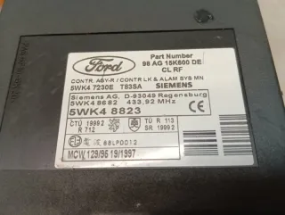98AG15K600DE Блок управления центральным замком Ford Focus 1 Арт 2-316462, вид 5