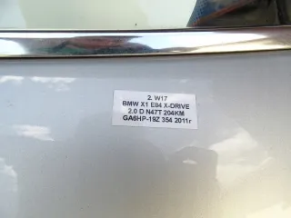 TITANSILBER,354,17685299923 Дверь задняя левая BMW X1 E84 Арт AL17685299923, вид 15
