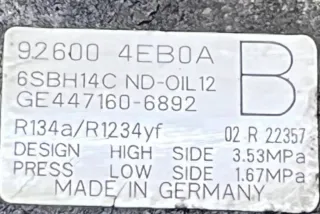 926004EB0A Компрессор кондиционера Renault Scenic 2 Арт AL17560253486, вид 6