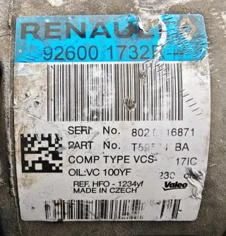 926001732R Компрессор кондиционера Renault Trafic 3 Арт AL17638235498, вид 6