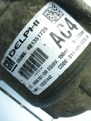  Компрессор кондиционера Opel Astra H Арт AL17757781511, вид 3
