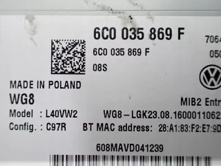 6C0035869F,6C0035501 Магнитола (аудио система) Volkswagen Polo 5 Арт AL17602267828, вид 11
